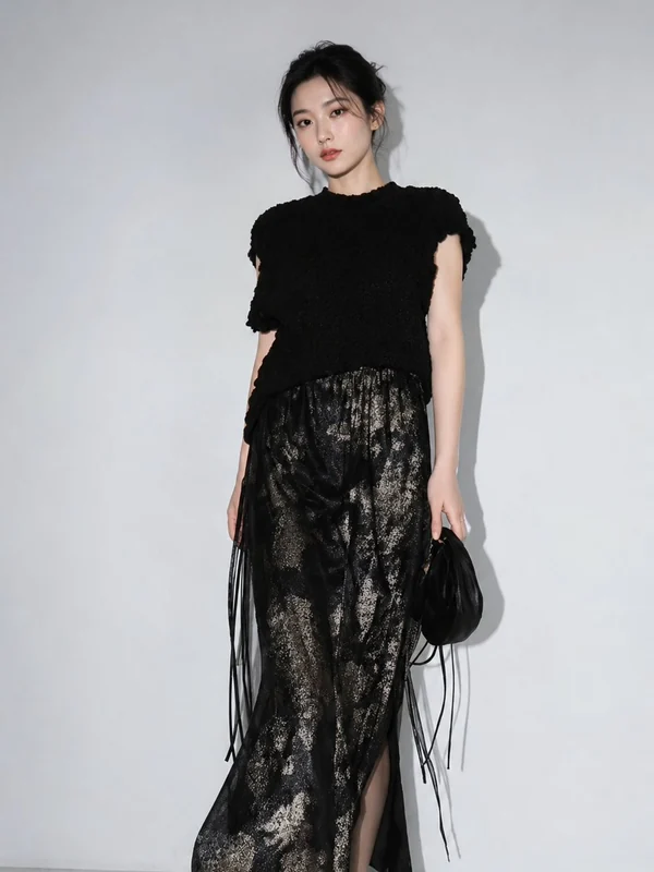 Textured atelier outfit